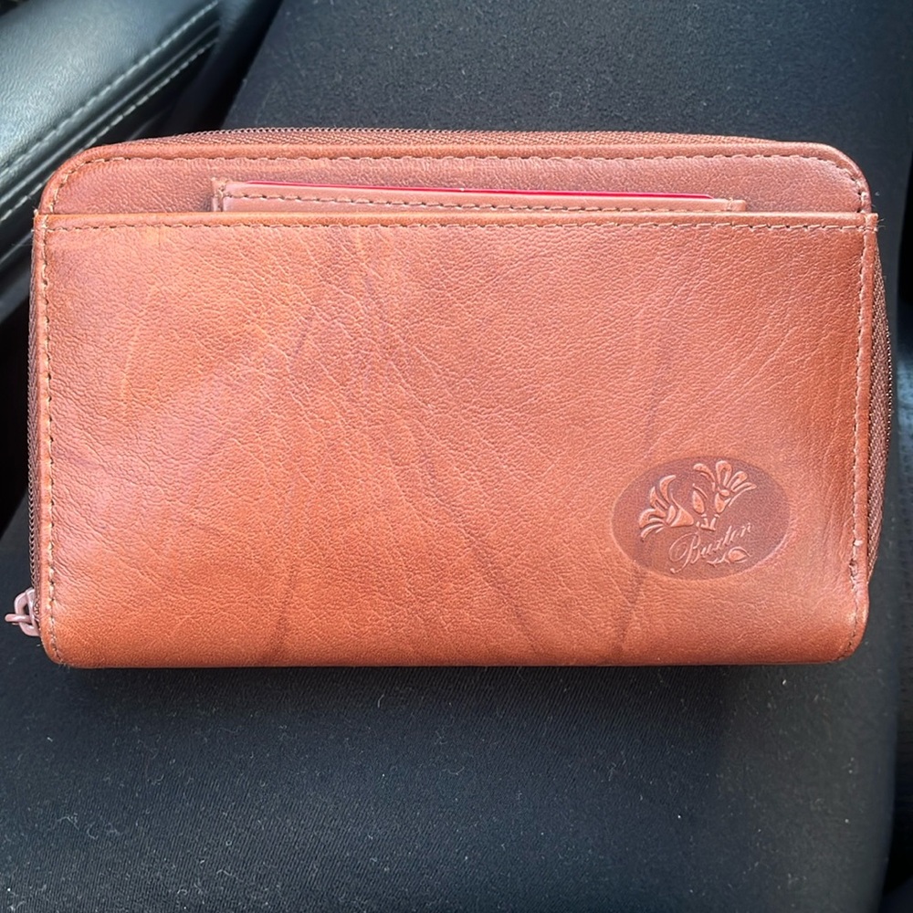 Buxton Heiress Double-Zip Organizer Wallet